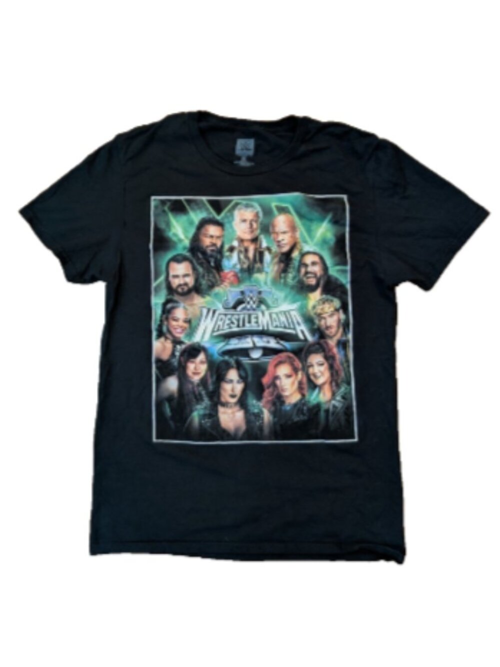2024 WRESTLEMANIA 40 Philadelphia “I WAS THERE” T-Shirt Mens Sz M The Rock Cody